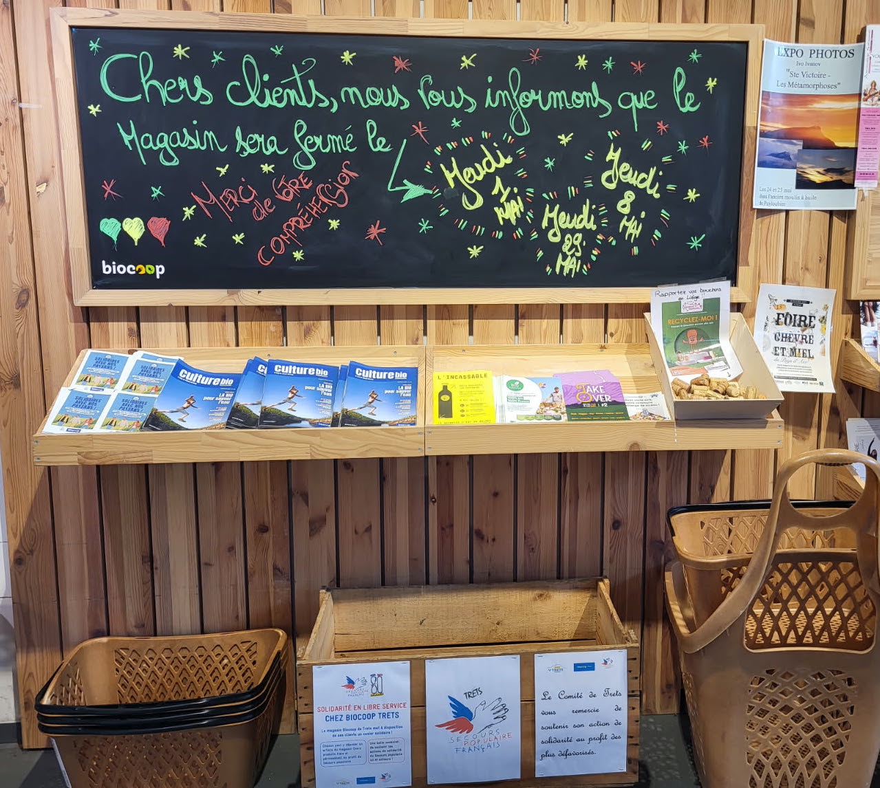 Nouveau pour le Secours Populaire : un casier solidaire permanent en caisse  de votre magasin